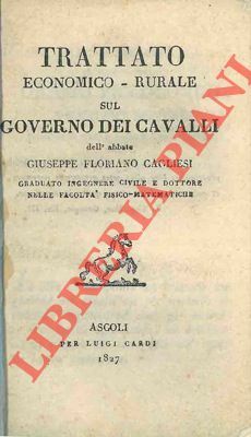 Trattato economico-rurale sul governo dei cavalli.