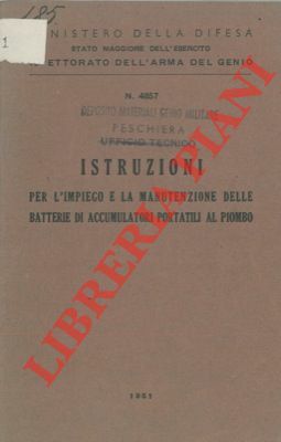 Istruzioni per l'impiego e la manutenzione delle batterie di accumulatori …