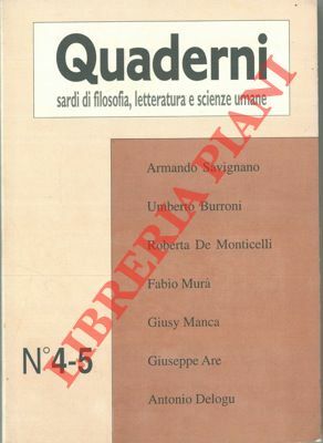 Quaderni sardi di filosofia, letteratura e scienze umane.