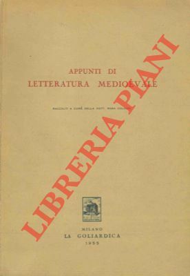 Appunti di letteratura medioevale.