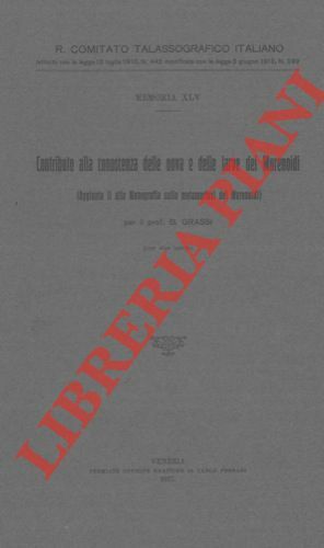 Contributo alla conoscenza delle uova e delle larve dei Murenoidi. …
