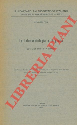 La talassobiologia e la pesca.