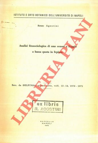 Analisi fitosociologica di una cenosi a faggio a bassa quota …