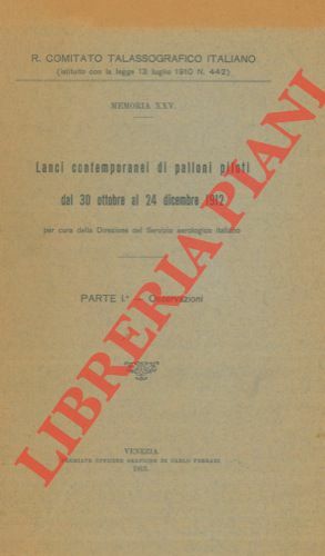 Lanci contemporanei di palloni piloti dall' 30 ottobre al 24 …