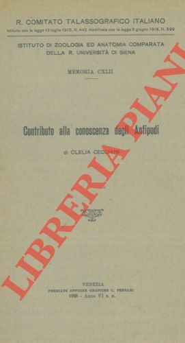 Contributo alla conosceza degli Anfipodi.
