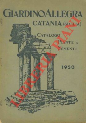 Catalogo piante e sementi. 1950.