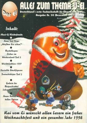 Alles zum thema u-ei. Deutschland's erste Fachzeitschrift fur Uberraschungseier,