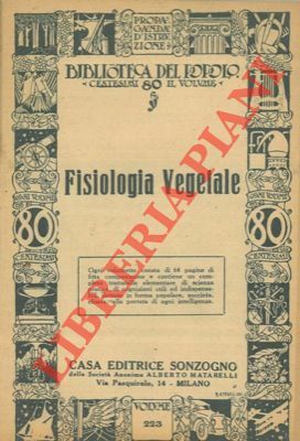 Fisiologia vegetale.