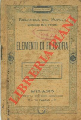 Elementi di filosofia.