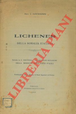 Lichenes della Somalia Italiana.