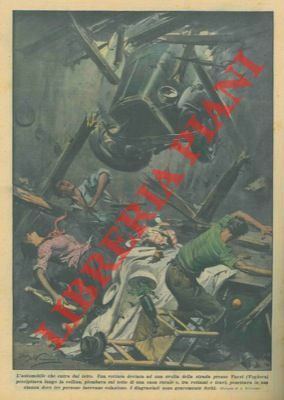 Una vettura deviata ad una svolta della strada presso Varzi …