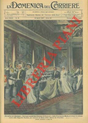 Nei saloni del Quirinale. I Sovrani, seguiti dal Principe di …