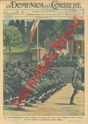 Il Duce alla sfilata delle Camicie Nere.