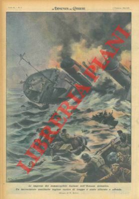 Un nostro sommergibile nell'Oceano Atlantico silura e affonda un incrociatore …