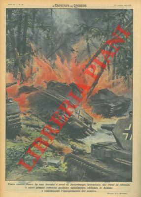 In una foresta a nord di Pietroburgo, incendiata dai russi …