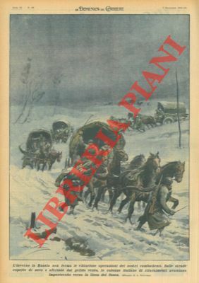 Sulle strade coperte di neve e sferzate dal vento della …