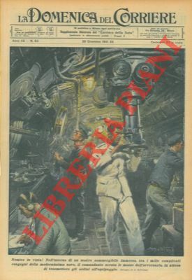 Nell'interno di un nostro sommergibile immerso, il comandante scruta le …