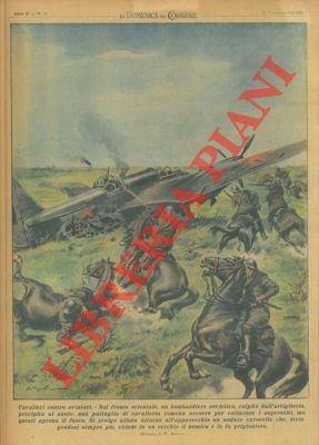 Sul fronte orientale, un bombardiere sovietico, colpito dall'artiglieria, precipita al …