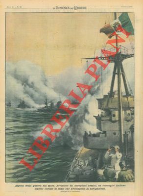 Avvistato da aeroplani nemici, un convoglio italiano emette fumo per …