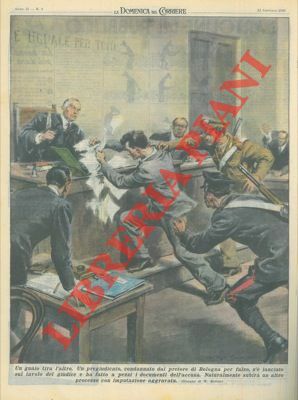 Pregiudicato condannato per falso si lancia sul tavolo del giudice …