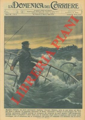 La nave mercantile italiana "Giorgio Ohlsen" urta una mina e …