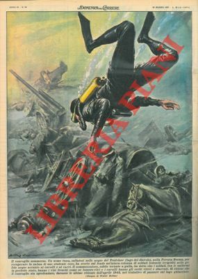 Uomo rana scorge sul fondo del Teufelsee (lago del diavolo) …