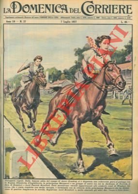 Scherzosa gara al galoppo tra la Regina Elisabetta d'Inghilterra, la …