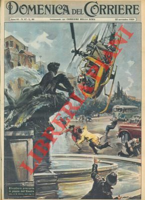 Elicottero precipita in piazza dell'Esedra, a Roma.