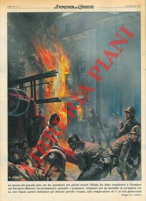 Intervento dei pompieri a Cernusco per un incendio; idranti inutilizzabili …