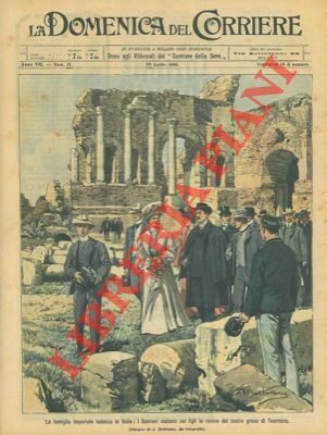 La famiglia imperiale tedesca visita le rovine di Taormina.