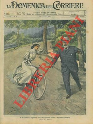 Il re Edoardo d'Inghilterra salva una signorina ciclista a Marienbad …