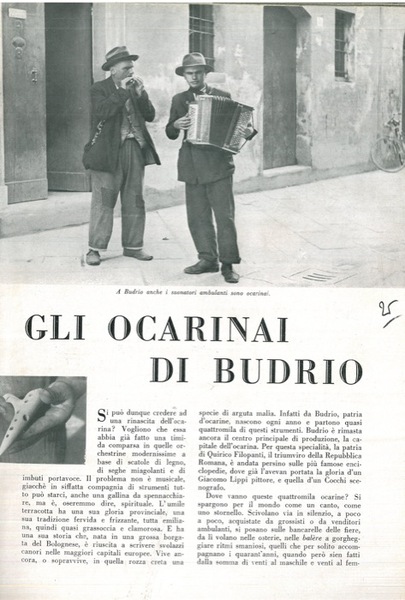 Gli ocarinai di Budrio.