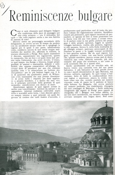 Reminiscenze bulgare.