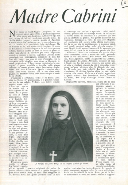 Madre Cabrini.