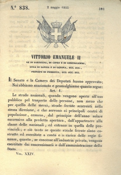 che stabilisce il passaggio delle strade da nazionali a provinciali.