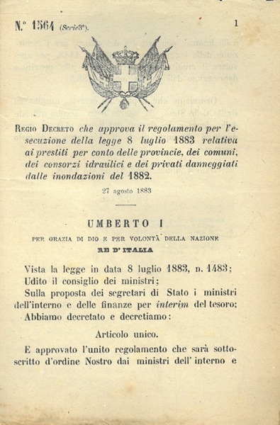 che approva il regolamento per l'esecuzione della legge relativa ai …