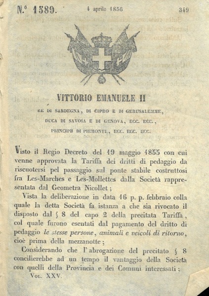 con cui si danno disposizioni sul pagamento del pedaggio sul …
