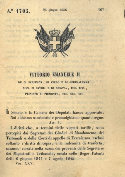 con cui si erogano disposizioni sui diritti percepiti dai giudici …