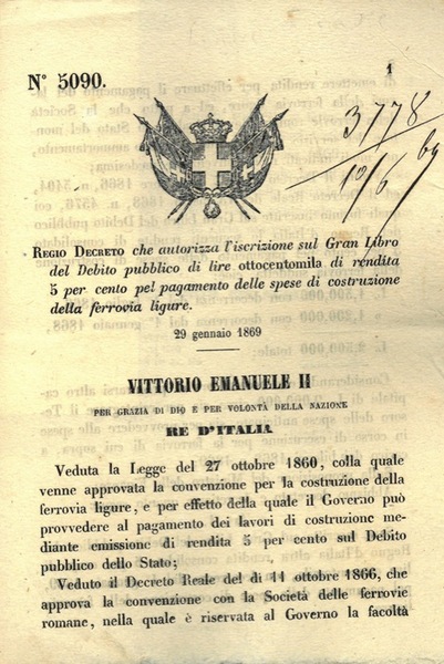 che autorizza l'iscrizione sul Gran Libro del Debito Pubblico di …