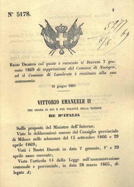 col quale è revocato il decreto 7 gennaio 1869 di …