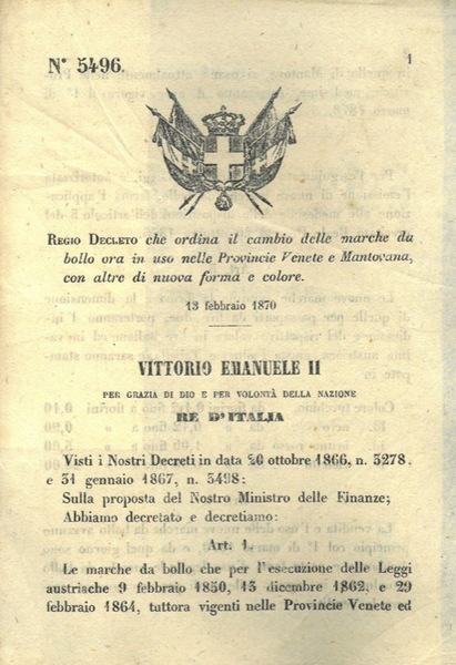 che ordina il cambio delle marche da bollo ora in …