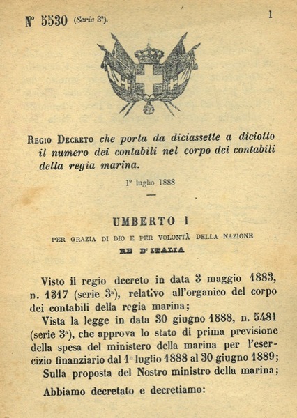 che porta da diciassette a diciotto il numero dei contabili …