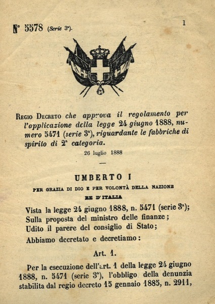 che approva il regolamento per l'applicazione della legge riguardante le …