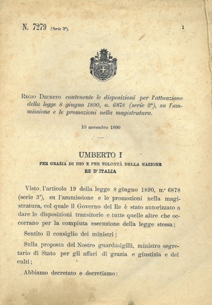 contenente le disposizioni per l'attuazione della legge sull'ammissione e le …