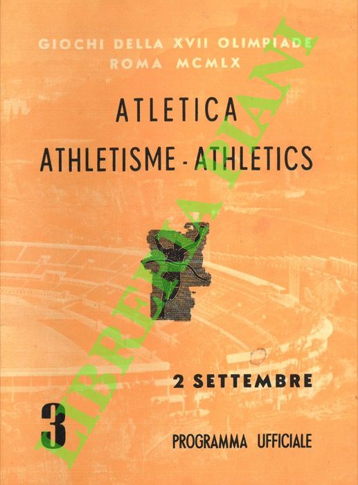 Atletica. Athletisme - Athletics. Programma Ufficiale.