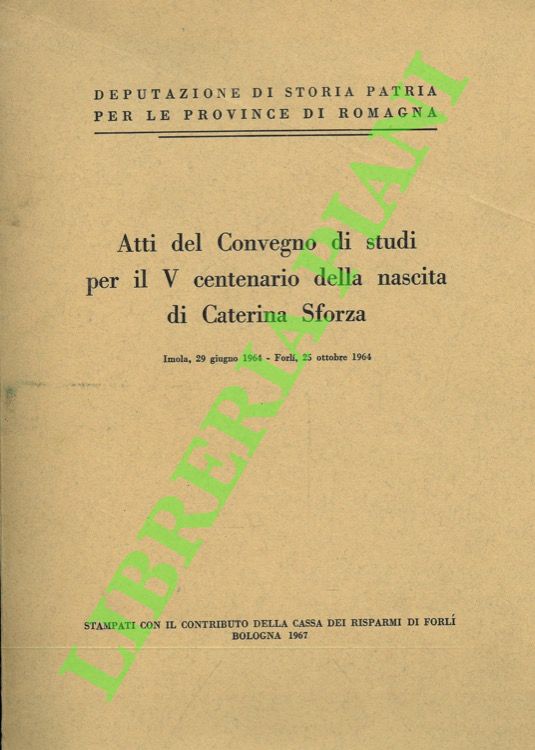 Atti del Convegno di studi per il V centenario della …