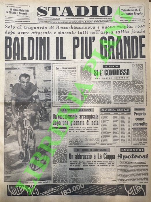 Baldini il più grande. Solo al traguardo di Boscochiesanuova e …