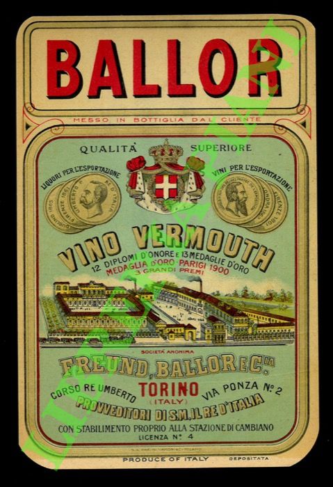 Ballor. Vino vermouth.