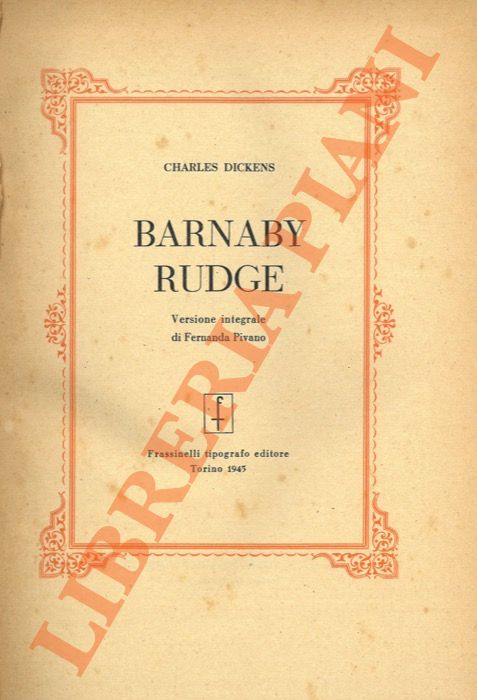 Barnaby Rudge.