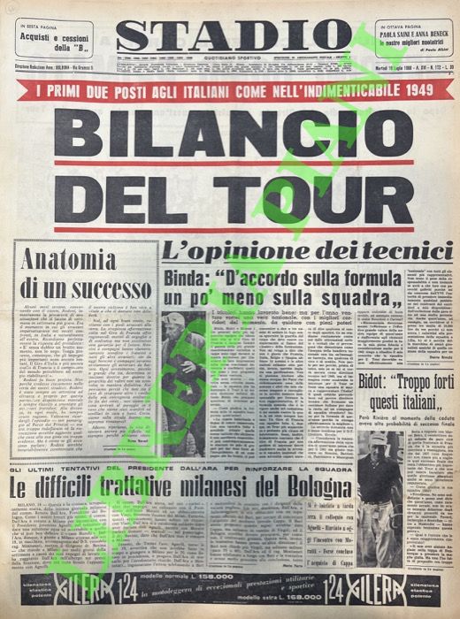 Bilancio del tour. I primi due posti agli italiani come …